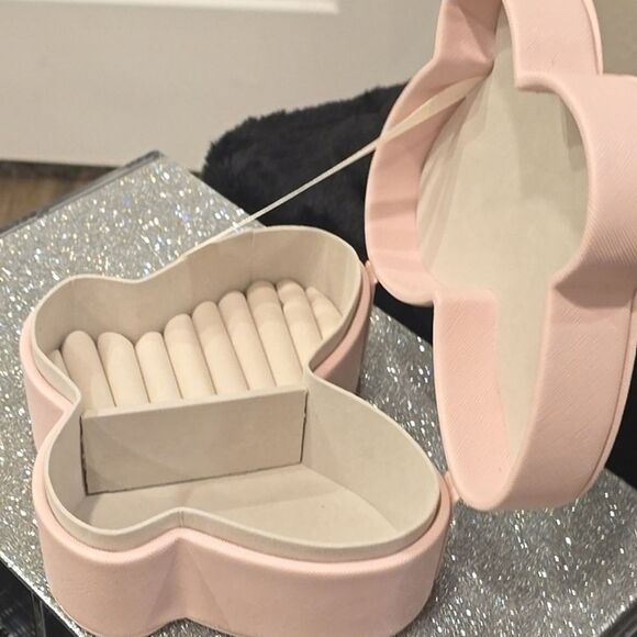 At Home Butterfly Jewelry Storage Box- Pink - Picture 7 of 10